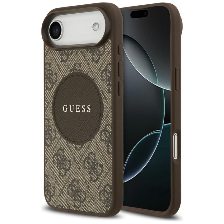 Etui Guess 4G Circle Classic Logo        MagSafe do iPhone Air brązowy na NearMe.pl