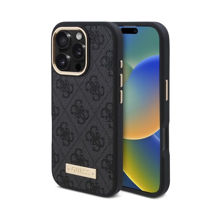 Guess GUHMP16XU4GPRK iPhone 16 Pro Max 6.9" czarny/black hardcase 4G Logo Plate MagSafe na NearMe.pl