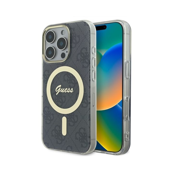 Guess GUHMP16LH4STK iPhone 16 Pro 6.3" czarny/black hardcase IML 4G MagSafe na NearMe.pl