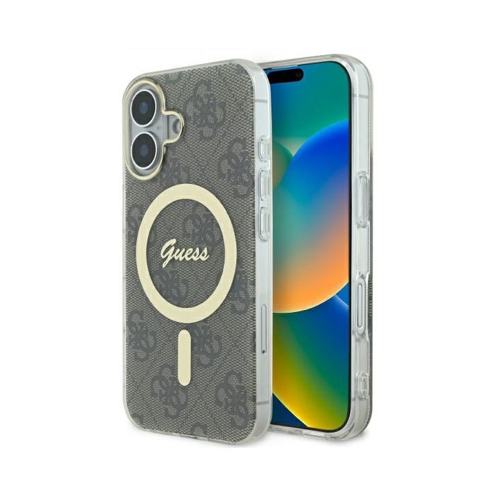 Guess GUHMP16SH4STW iPhone 16 6.1" brązowy/brown hardcase IML 4G MagSafe na NearMe.pl