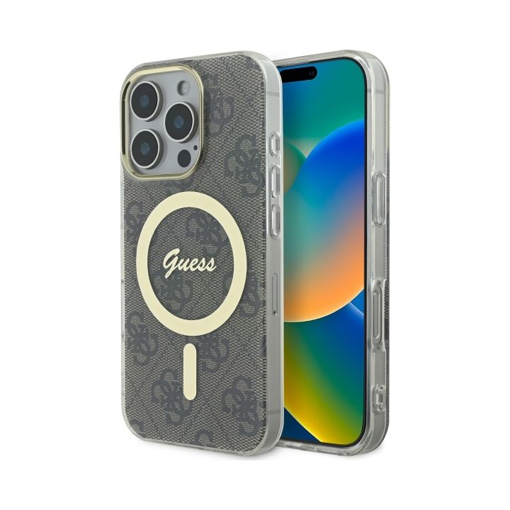 Guess GUHMP16XH4STW iPhone 16 Pro Max 6.9" brązowy/brown hardcase IML 4G MagSafe na NearMe.pl