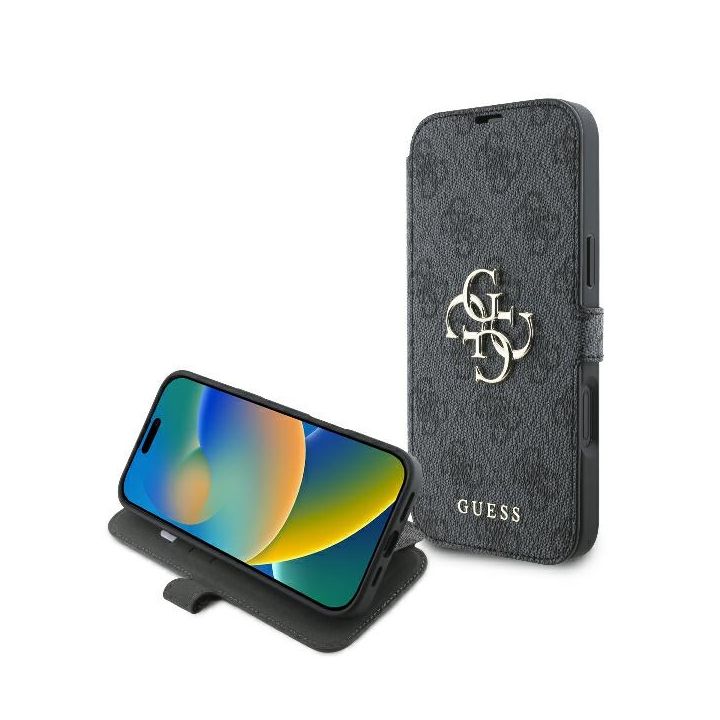 Guess GUBKP16M4GMGGR iPhone 16 Plus czarny/black book 4G Metal Logo na NearMe.pl
