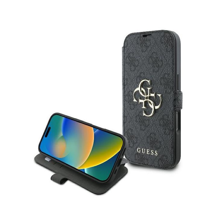 Guess GUBKP16L4GMGGR iPhone 16 Pro czarny/black book 4G Metal Logo na NearMe.pl