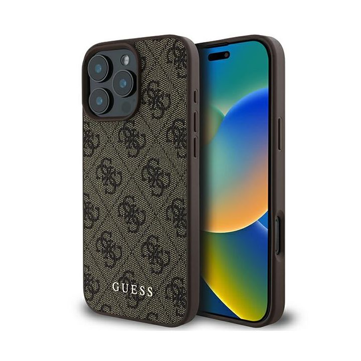 Guess GUHCP16XG4GFBR iPhone 16 Pro Max6.9" brązowy/brown hard case 4G Classic na NearMe.pl