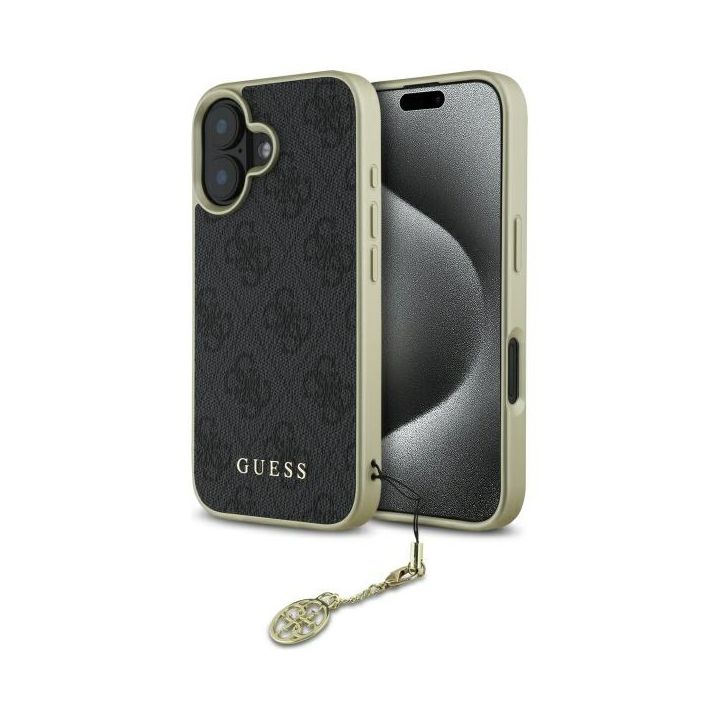 Guess GUHCP16SGF4GGR iPhone 16 6.1"      czarny/black hardcase 4G Charms Collection na NearMe.pl