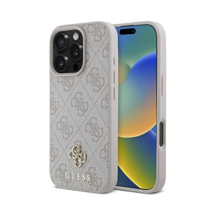 Guess GUHMP16LP4SM4MP iPhone 16 Pro 6.3" różowy/pink hardcase 4G Small Classic MagSafe na NearMe.pl