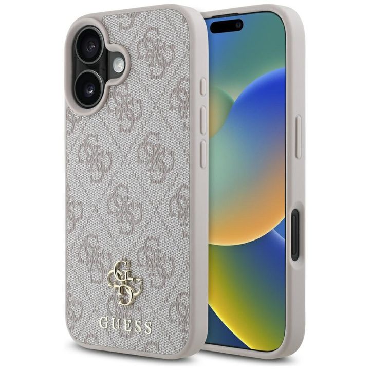Etui Guess HC PU 4G Small 4G and Classic do iPhone 16 MagSafe różowy na NearMe.pl
