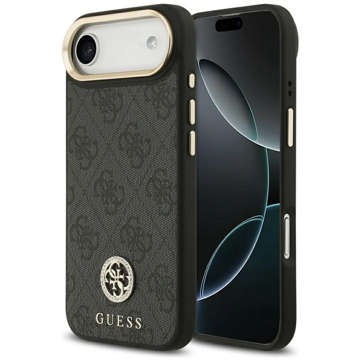 Etui Guess 4G Strass Logo MagSafe do     iPhone Air czarny na NearMe.pl