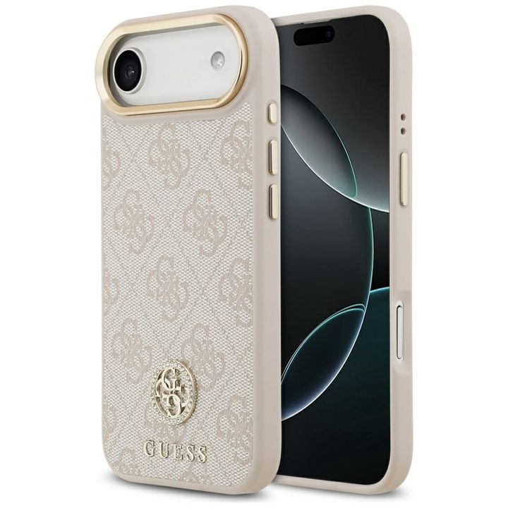 Etui Guess 4G Strass Logo MagSafe do     iPhone Air różowy na NearMe.pl