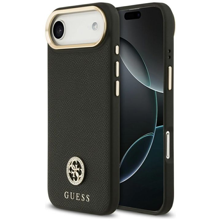 Etui Guess Grained Strass Logo MagSafe   do iPhone Air czarny na NearMe.pl