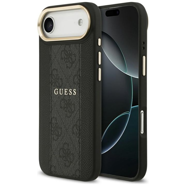 Etui Guess 4G Stripe MagSafe do iPhone   Air czarny na NearMe.pl