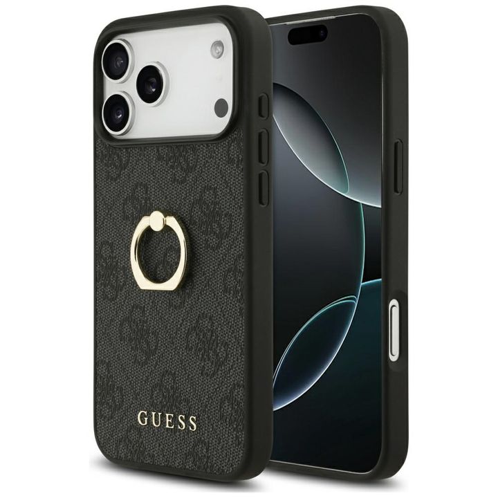 Etui Guess 4G Ring Stand do iPhone 17    Pro Max czarny na NearMe.pl