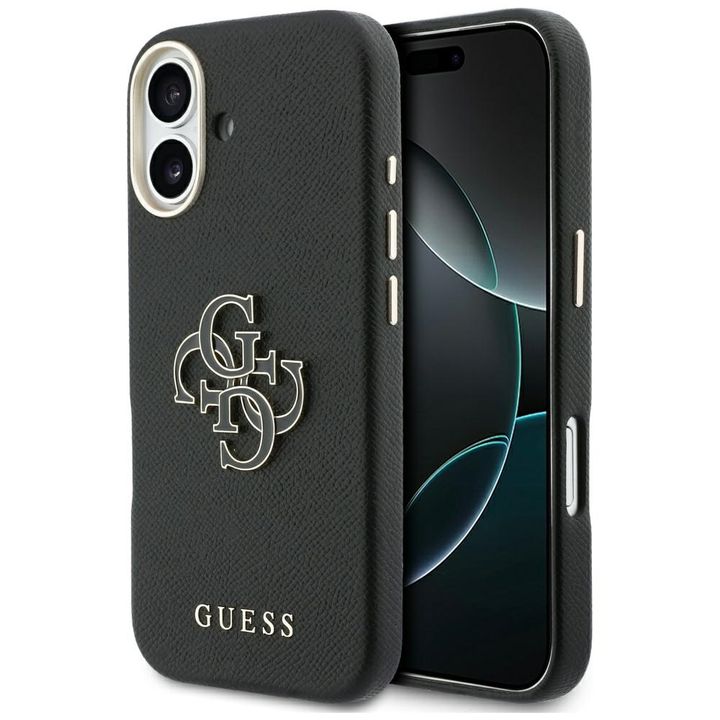 Etui Guess FW Resin Logo do iPhone 17    czarny na NearMe.pl