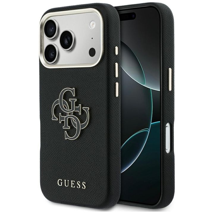 Etui Guess FW Resin Logo do iPhone 17    Pro Max czarny na NearMe.pl
