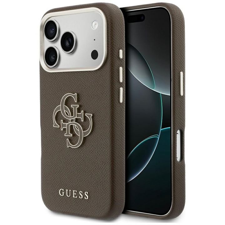 Etui Guess FW Resin Logo do iPhone 17    Pro Max brązowy na NearMe.pl