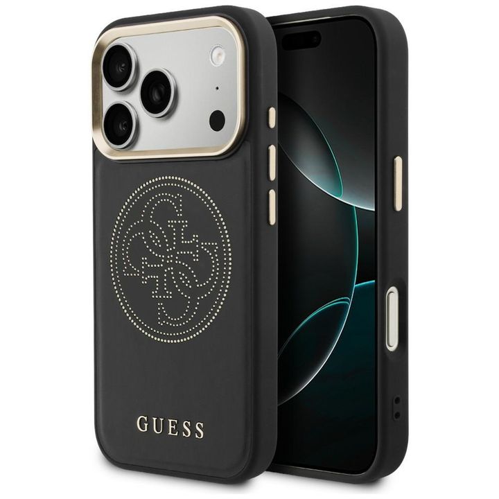 Etui Guess Perforated 4G MagSafe do      iPhone 17 Pro Max czarny na NearMe.pl