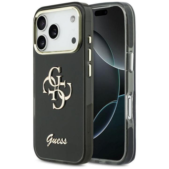 Etui Guess IML 4G Script Metal do iPhone 17 Pro czarny na NearMe.pl