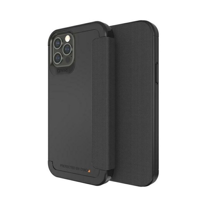 Etui Gear4 D3O Wembley Flip Wallet do    iPhone 12 / 12 Pro czarny/black na NearMe.pl