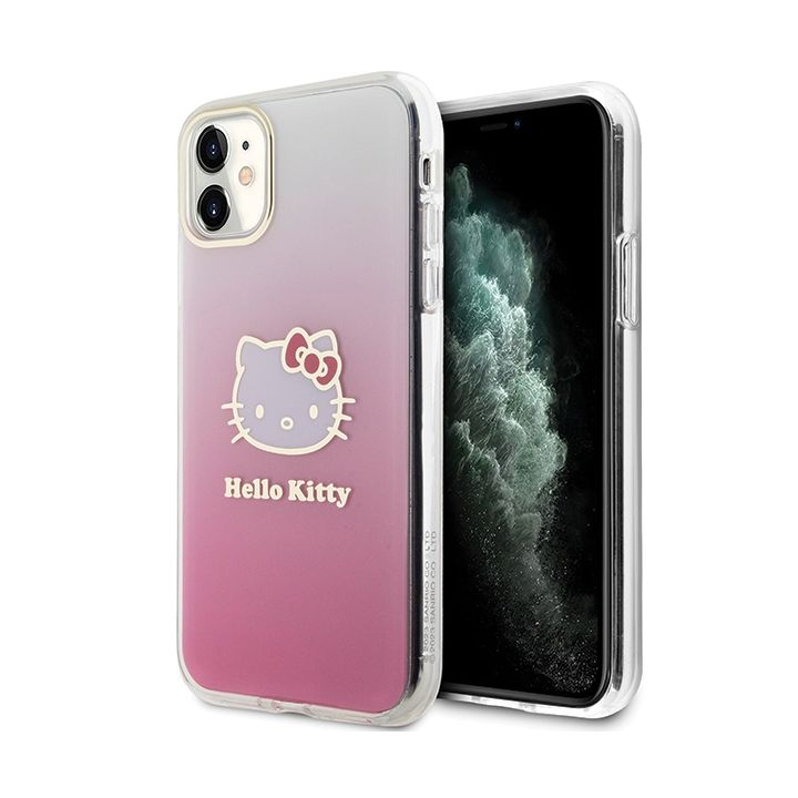 Hello Kitty HKHCN61HDGKEP iPhone 11 / Xr 6.1" różowy/pink hardcase IML Gradient Electrop Kitty Head na NearMe.pl
