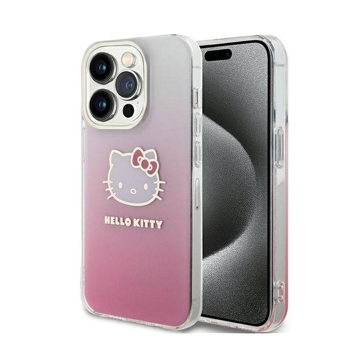 Hello Kitty HKHCP13XHDGKEP iPhone 13 Pro Max 6.7" różowy/pink hardcase IML Gradient Electrop Kitty Head na NearMe.pl