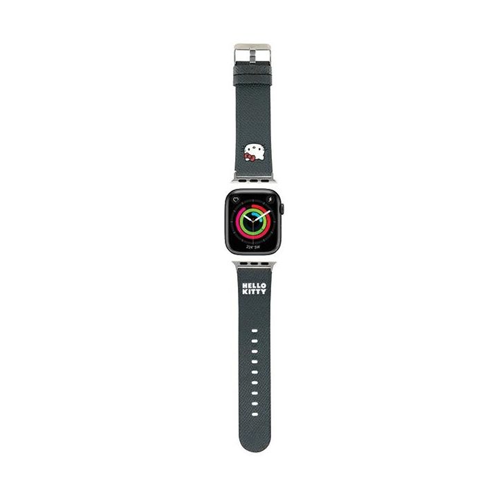 Hello Kitty Pasek HKAWMPGKHK Apple Watch 38/40/41mm czarny/black strap Kitty Head na NearMe.pl