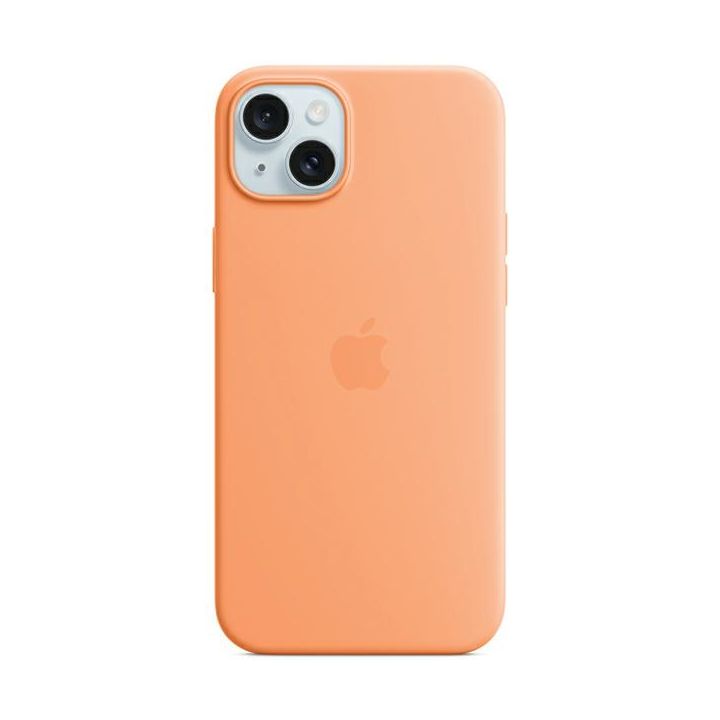 Etui Apple MT173ZM/A iPhone 15 Plus / 14Plus 6.7" MagSafe pomarańczowy/orange sorbet Silicone Case na NearMe.pl