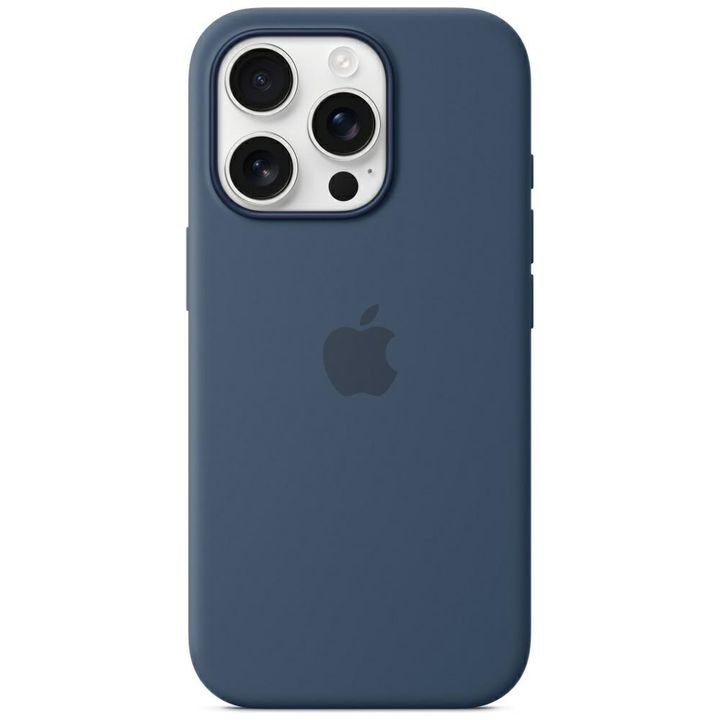 Etui Apple MYYK3ZM/A iPhone 16 Pro 6.3"  MagSafe granatowy/denim Silicone Case na NearMe.pl