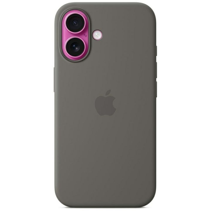 Etui Apple MYY33ZM/A iPhone 16 6.1"      MagSafe szary/stone gray Silicone Case na NearMe.pl