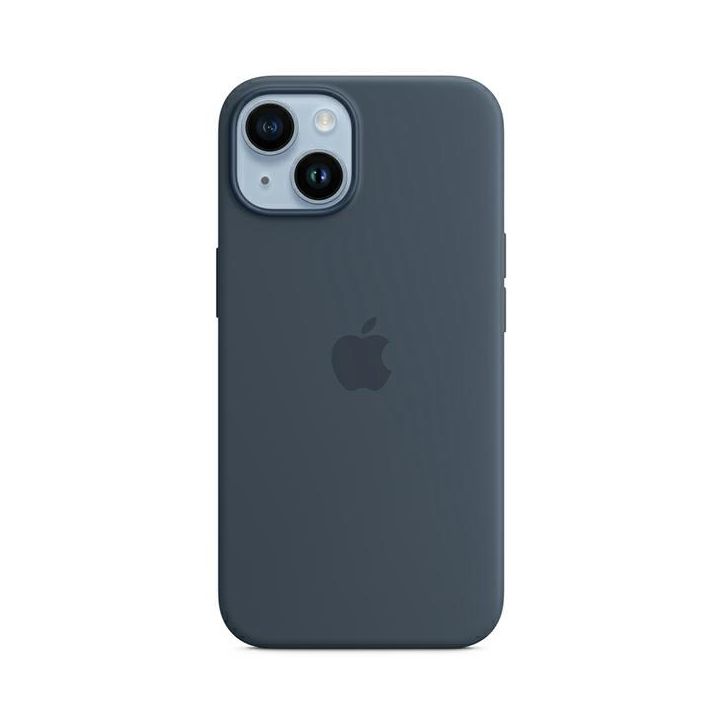 Etui Apple MPT53ZM/A iPhone 14 Plus / 15Plus 6.7" MagSafe niebieski/storm blue Silicone Case na NearMe.pl