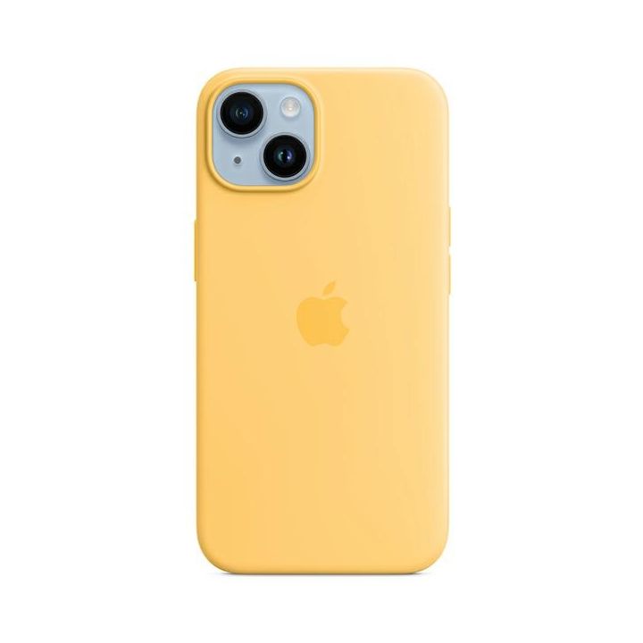 Etui Apple MPTD3ZM/A iPhone 14 Plus / 15Plus 6.7" MagSafe żółty/sunglow Silicone Case na NearMe.pl