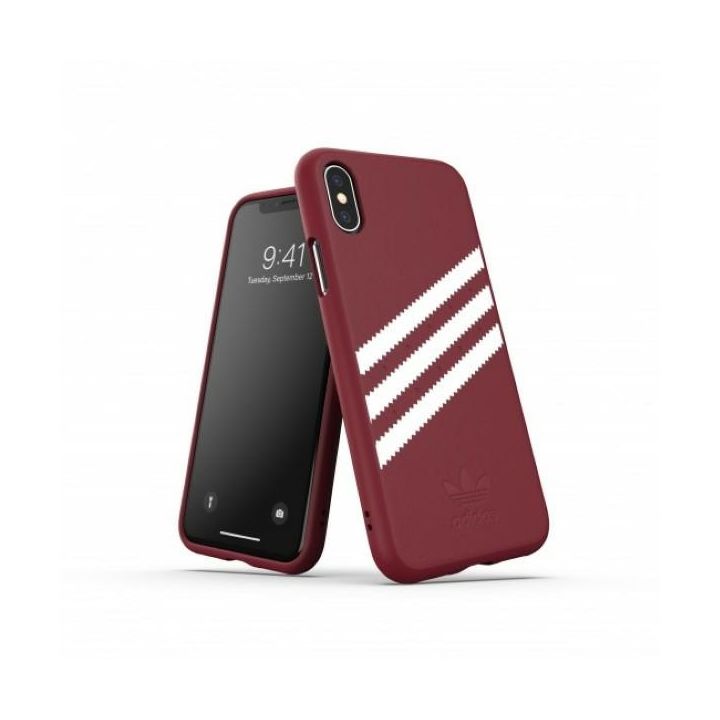 Adidas OR Moulded PU Suede iPhone X/XSburgundowy/collegiate burgundy 33282 na NearMe.pl