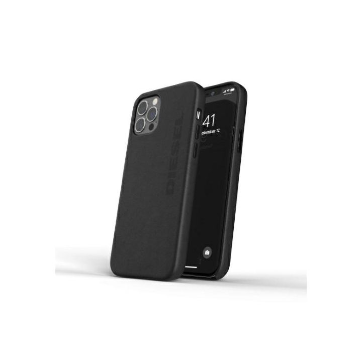 Diesel Moulded Case Premium LeatherWrap iPhone 12 Pro Max czarny/black 42517 na NearMe.pl