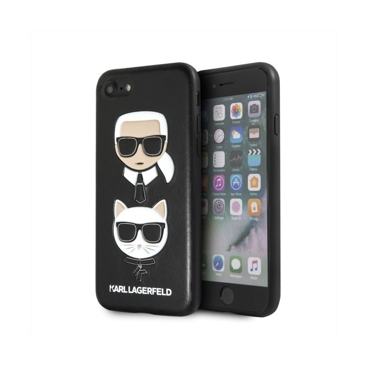 Karl Lagerfeld KLHCI8KICKC iPhone 7/8SE 2020 / SE 2022 hardcase czarny/black Karl & Choupette na NearMe.pl