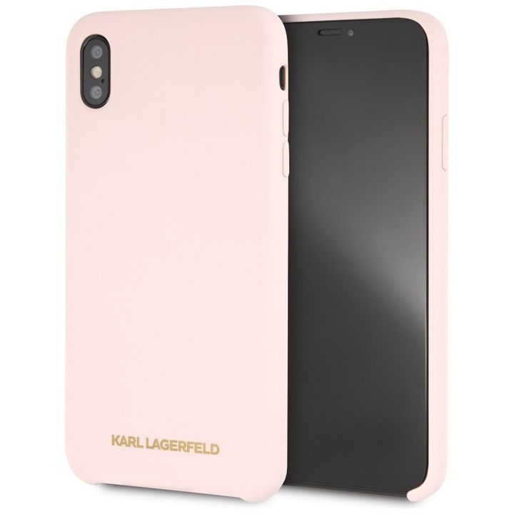 Karl Lagerfeld KLHCI65SLLPG iPhone XsMax hardcase jasnoróżowy/light pink Silicone na NearMe.pl