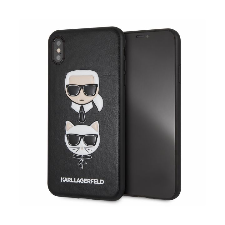 Karl Lagerfeld KLHCI65KICKC iPhone XsMax hardcase czarny/black Karl & Choupette na NearMe.pl
