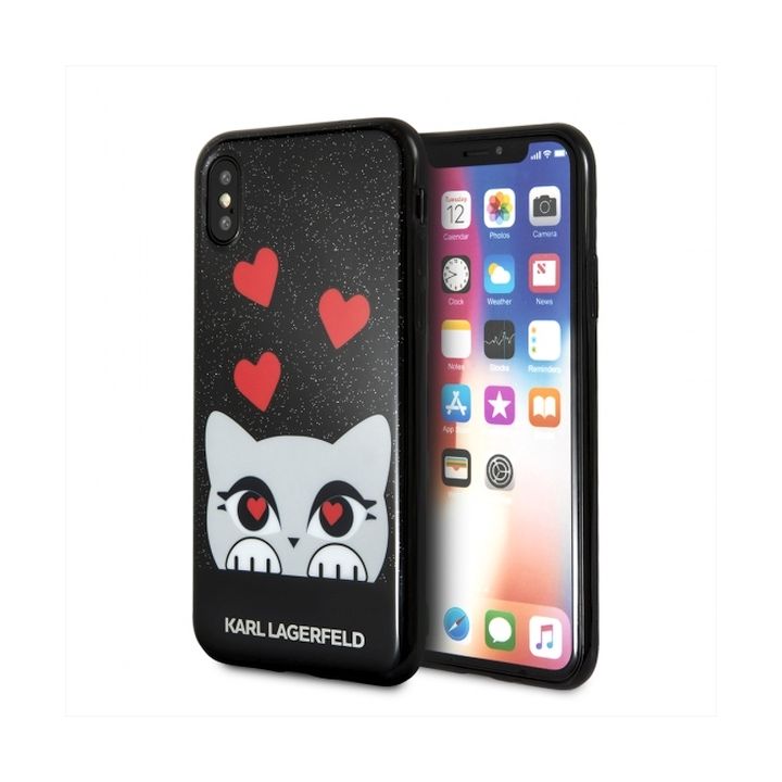 Karl Lagerfeld KLHCPXVDCBK iPhone Xhard case black Valentine na NearMe.pl