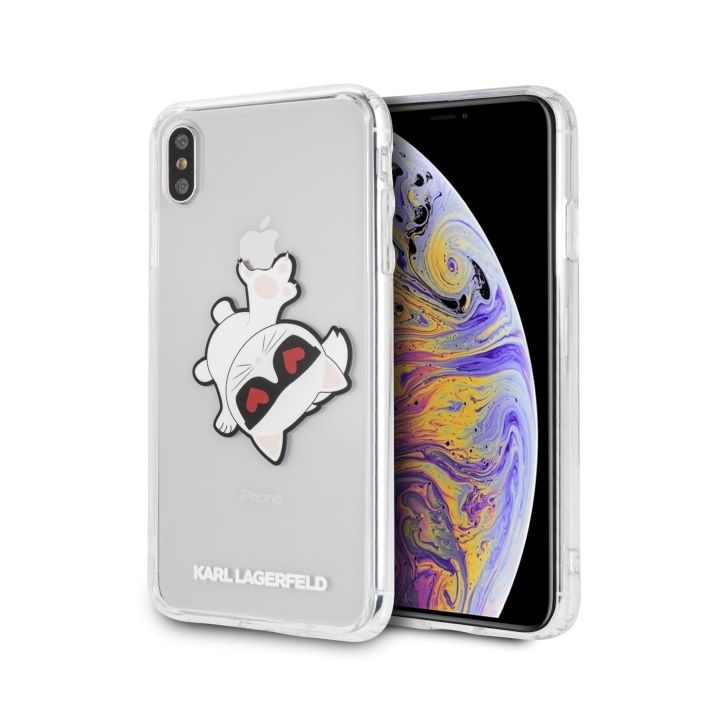 Karl Lagerfeld KLHCI65CFHE iPhone Xs Maxhardcase transparent Choupette Fun na NearMe.pl