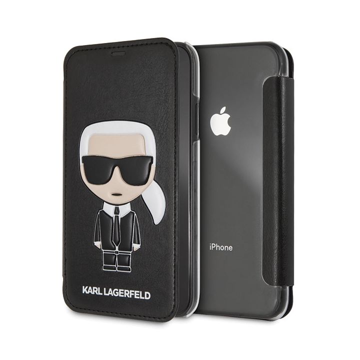 Karl Lagerfeld KLFLBKI61IKPUBK iPhone Xrczarny/black book Iconic Karl Embossed na NearMe.pl