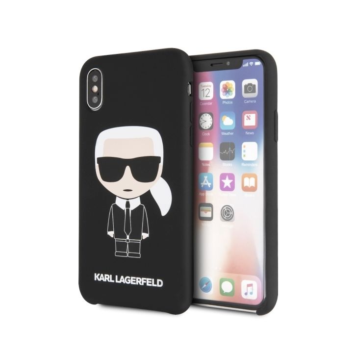 Karl Lagerfeld KLHCPXSLFKBK iPhone X/Xshardcase czarny/black Silicone Iconic na NearMe.pl