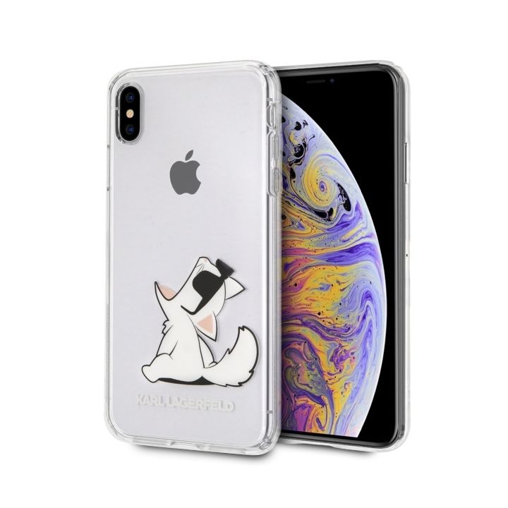 Karl Lagerfeld KLHCI65CFNRC iPhone Xs Max hardcase transparent Choupette Fun na NearMe.pl