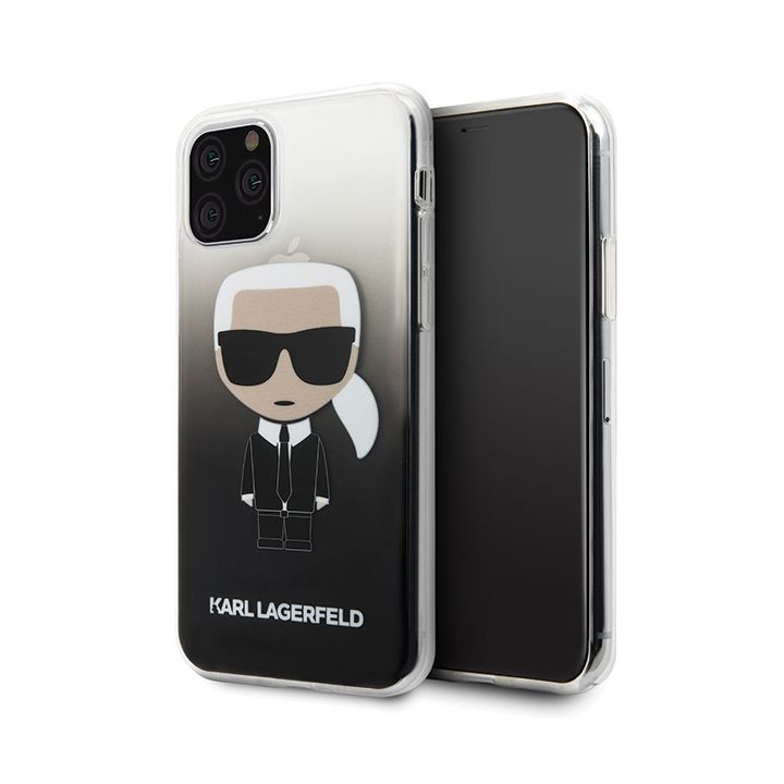 Karl Lagerfeld KLHCN58TRDFKBK iPhone 11Pro czarny/black Gradient Ikonik Karl na NearMe.pl