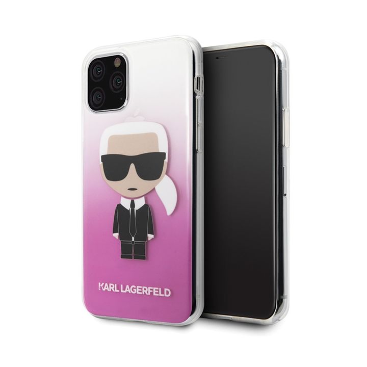 Karl Lagerfeld KLHCN58TRDFKPI iPhone 11Pro różowy/pink Gradient Ikonik Karl na NearMe.pl