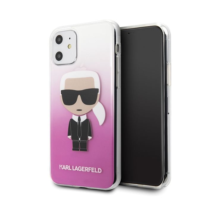Karl Lagerfeld KLHCN61TRDFKPI iPhone 116,1" / Xr różowy/pink Gradient Ikonik Karl na NearMe.pl