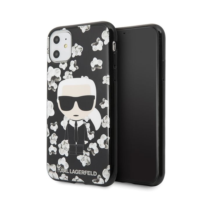 Karl Lagerfeld KLHCN61FLFBBK iPhone 116,1" / Xr czarny/black Flower Ikonik Karl na NearMe.pl