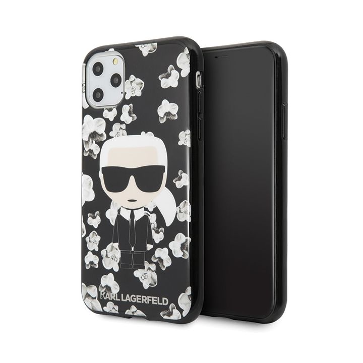 Karl Lagerfeld KLHCN58FLFBBK iPhone 11Pro czarny/black Flower Ikonik Karl na NearMe.pl