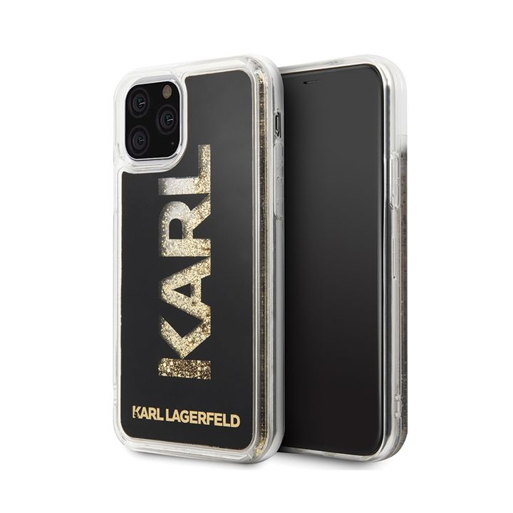 Karl Lagerfeld KLHCN58KAGBK iPhone 11Pro czarny/black Karl logo Glitter na NearMe.pl