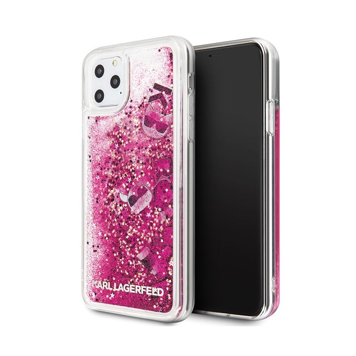 Karl Lagerfeld KLHCN65ROPI iPhone 11 ProMax różowo-złoty/rosegold hard case Glitter na NearMe.pl