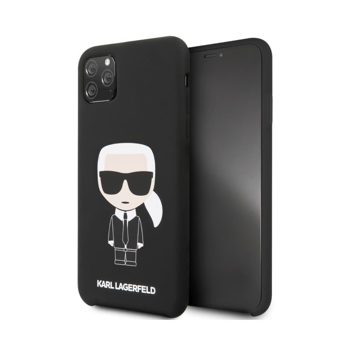 Karl Lagerfeld KLHCN65SLFKBK iPhone 11 Pro Max  hardcase czarny/black Silicone Iconic na NearMe.pl