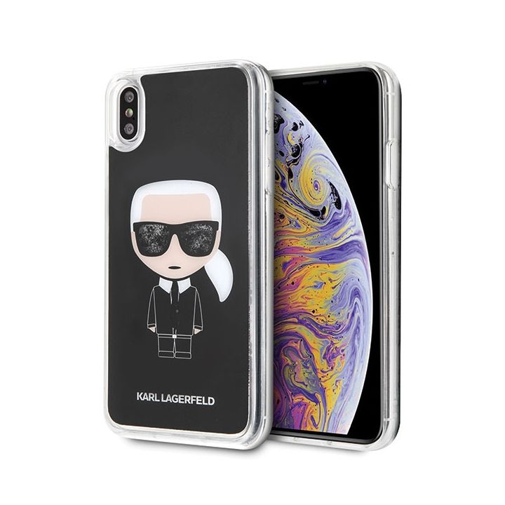 Karl Lagerfeld KLHCI65ICGBK iPhone XsMax czarny/black Iconic Glitter na NearMe.pl