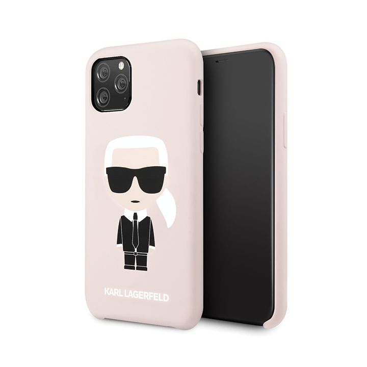 Karl Lagerfeld KLHCN58SLFKPI iPhone 11Pro hardcase jasnoróżowy/light pink Silicone Iconic na NearMe.pl